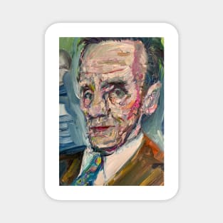 WILLIAM BURROUGHS oil portrait Magnet