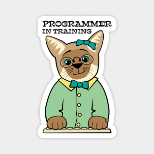 Programmer In Training Siamese Cat Magnet