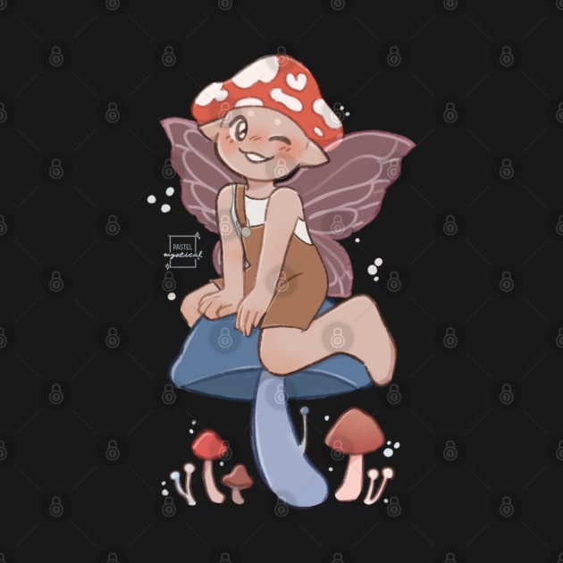 Sitting on a Mushroom by Mystical Shop Of Pastels