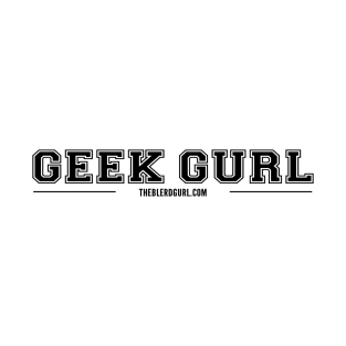 GEEK GURL VARSITY BLACK T-Shirt