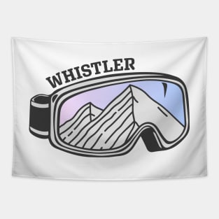 Sunset Mountain Ski Goggles | Whistler, Canada Tapestry
