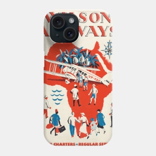 Wilson Airways Vintage Poster 1937 Phone Case