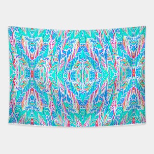 Blue Pattern Tapestry