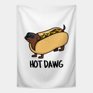 Hot Dawg Cute Hot Dog Pun Tapestry