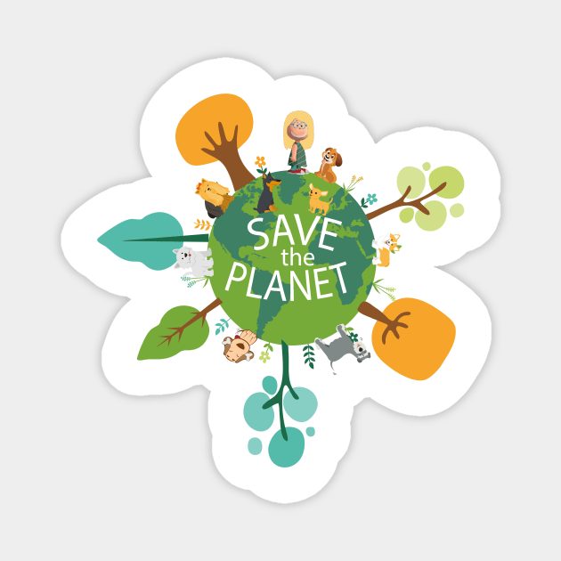 Save the Planet Magnet by GalfiZsolt