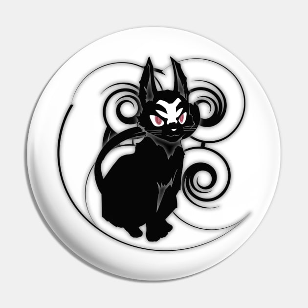 Misfit Of Demon King Academy - Ivis Necron, Cool Cat Pin by oneskyoneland