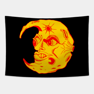Yellow Moon Tapestry