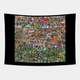 Football Mishmash Tapestry