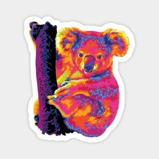 The Warm Rainbow Koala Magnet