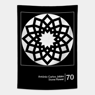 Antonio Carlos Jobim - Stone Flower / Minimal Style Graphic Artwork Design Tapestry