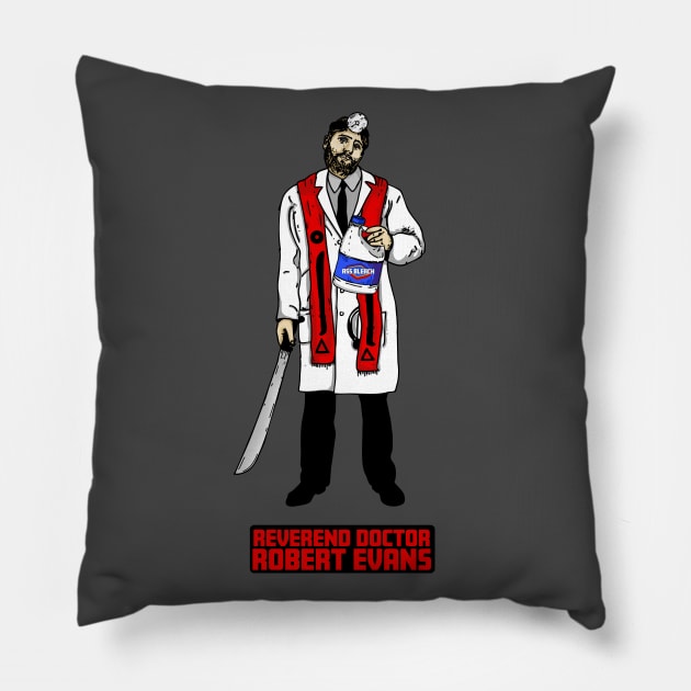 Reverend Doctor Robert Evans Pillow by Harley Warren