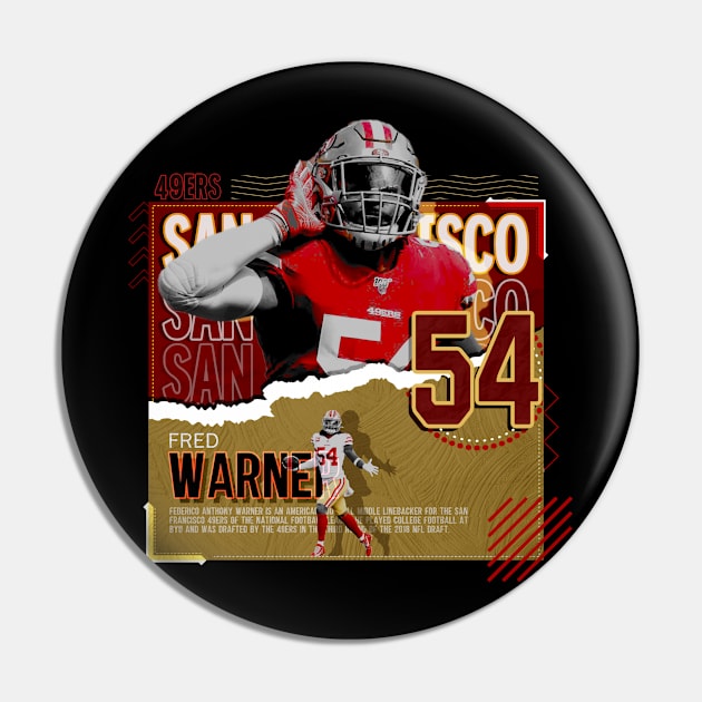 Fred Warner Football Paper Poster 49ers