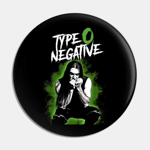 Green Monster Peter Steele Type O Negative Pin by Bat City