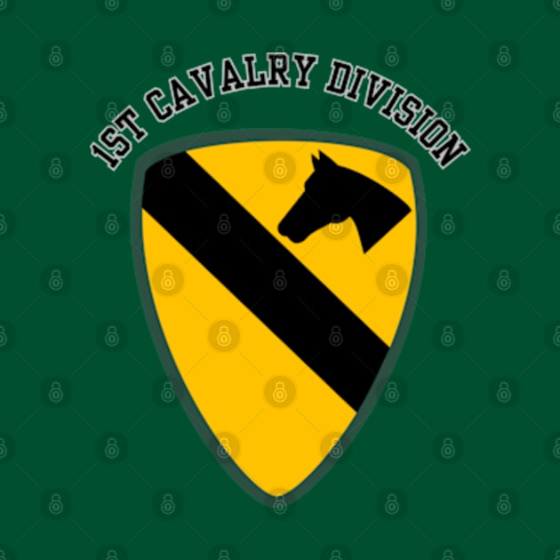 1st Cavalry Division - Small Chest Emblem by Desert Owl Designs