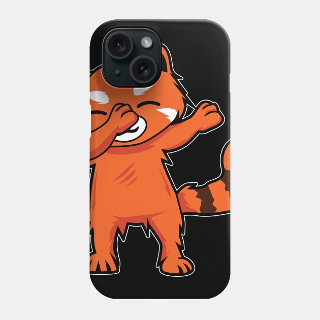 dabbing red panda Phone Case by BEEtheTEE