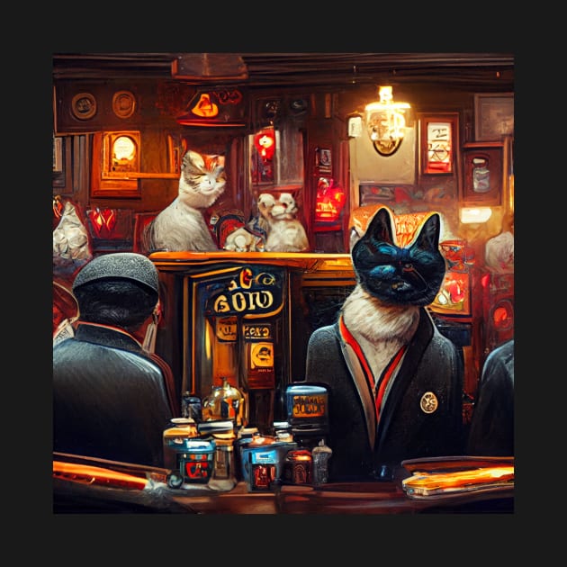 pub full of cat&#39;s 02 by heartyARTworks