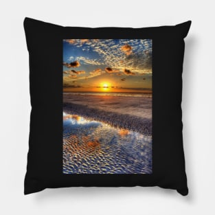 Low Tide Sunrise on Jekyll Island Pillow