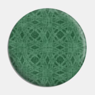 Moss Green Linen Textured Circles Pin