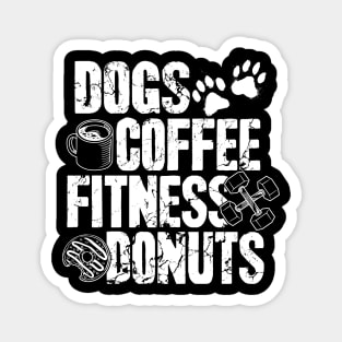 Dogs Coffee Fitness Donuts Magnet