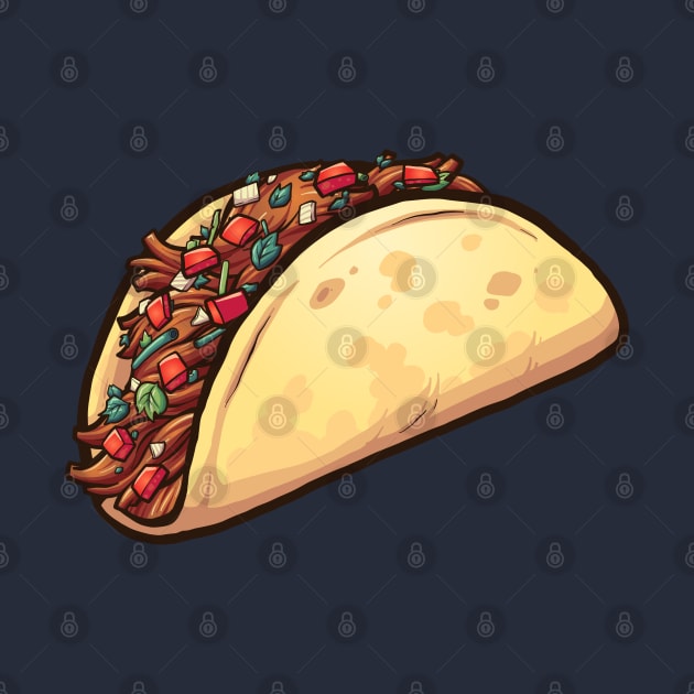 Cartoon taco by memoangeles