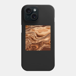 Alabaster and Bistre Brown Inkscape Phone Case