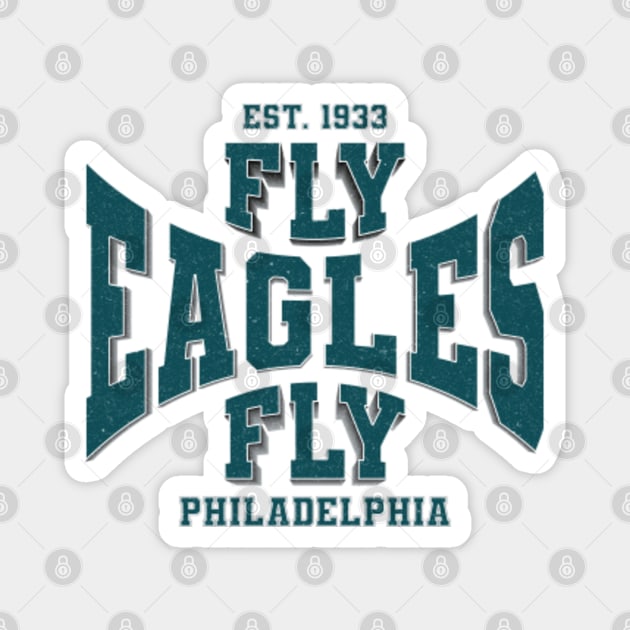 Vintage Philadelphia Fly Eagles Fly Est.1933 - Philadelphia Eagles - Magnet