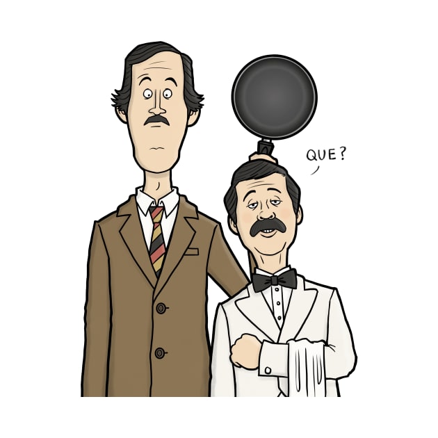 Fawlty Towers - Basil and Manuel by CarlBatterbee