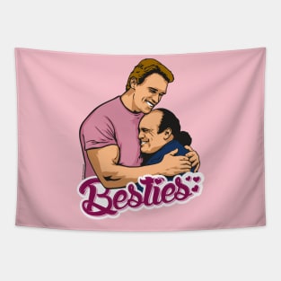 TWINS Arnold and Danny DeVito BFF Shirt Tapestry