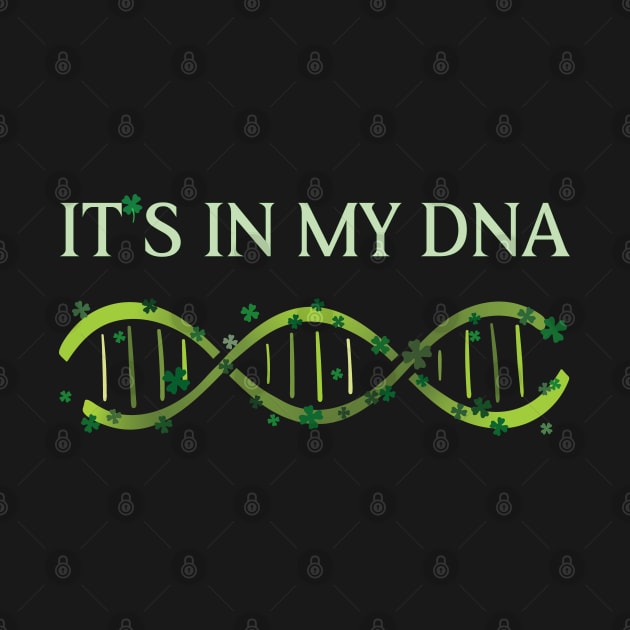 Irish Ancestry DNA and green shamrocks by Finji