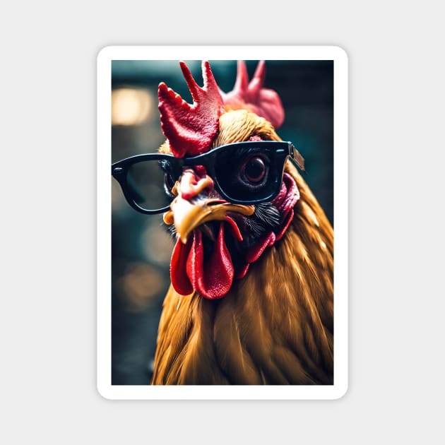 Rooster Magnet by helintonandruw