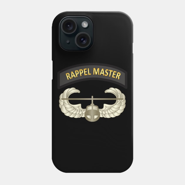 Rappel Master Tab with Air Assault Badge wo Txt Phone Case by twix123844