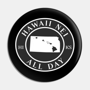 Roots Hawaii and Kansas by Hawaii Nei All Day Pin