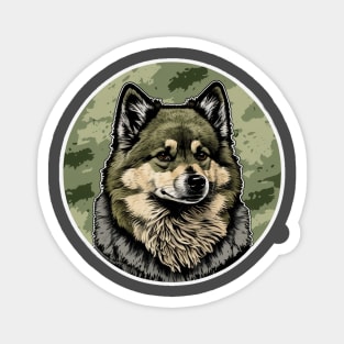 Swedish Lapphund Camouflage Motif Magnet