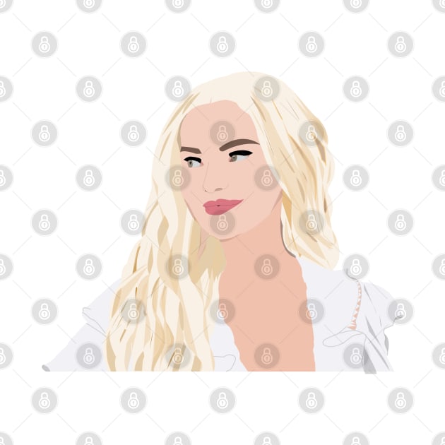 Dove Cameron Digital Portrait by Beca's Sticker and More