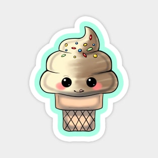 Cute Ice Cream Cone Magnet