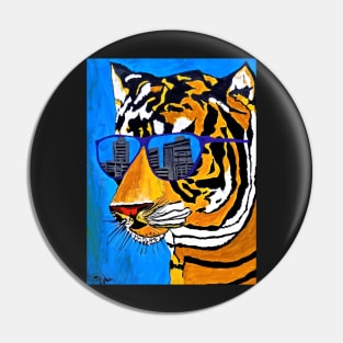 Cool Tiger in Sun Shades Pin