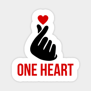 One Heart Design: Celebrate Unity and Love Magnet