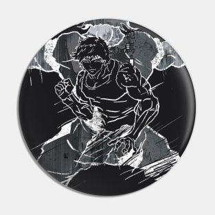 Facing Ogre: Hanma Baki Manga Pin