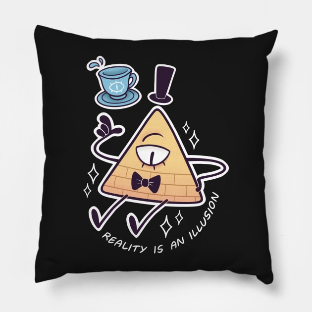 Bill Cipher Pillow by lockholmes