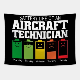 Battery Life Of An Aircraft Technician Tapestry