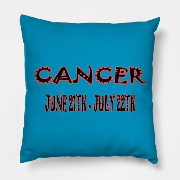 Cancer Zodiac Pillow by Bta2024