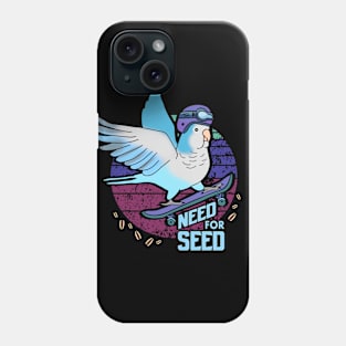 need for seed - blue quaker parrot Phone Case