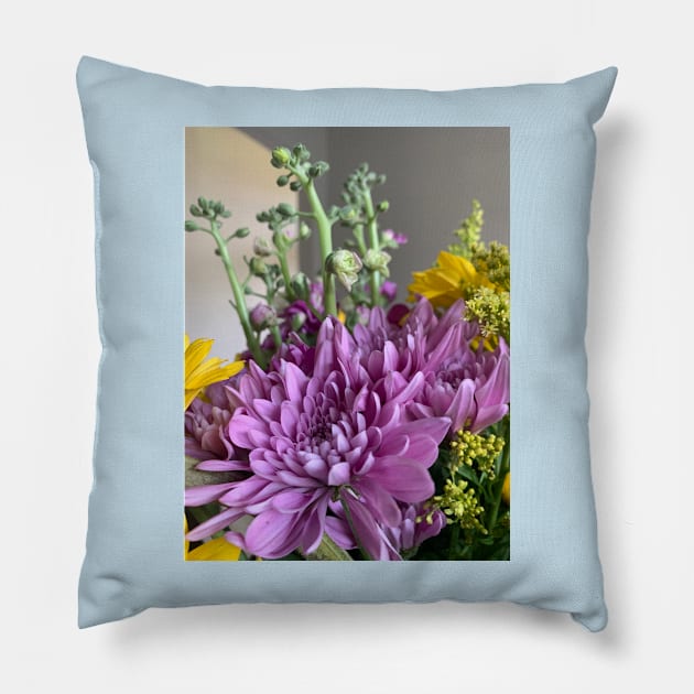 Chrysanthemum Pillow by baksuart