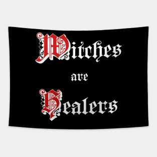 Witches are Healers (white letter version) Tapestry