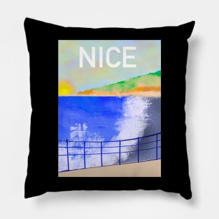 Nice, French Riviera Pillow