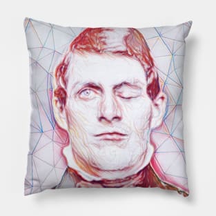 Phineas Gage Portrait | Phineas Gage Artwork Pillow