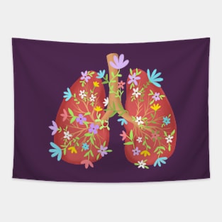 Floral Lungs | Breathe Tapestry