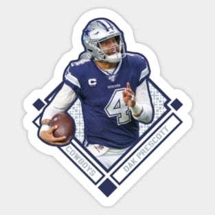 Dak Prescott #4 Throw Sticker for Sale by vexeland