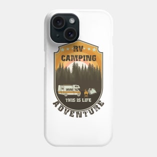 RV Camping Life vintage funny quote, funny retro RV camping Phone Case