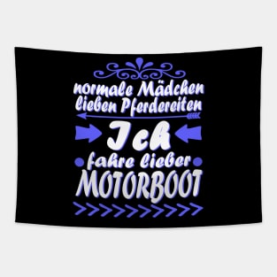 Hobby Motorboot Frauen Meer Speed Boot Tapestry